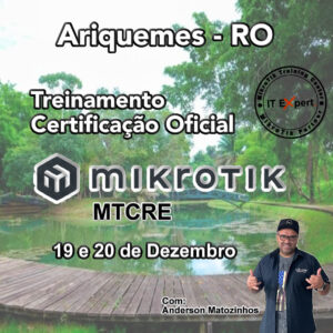 Certificação Oficial MTCRE - Ariquemes RO - Presencial